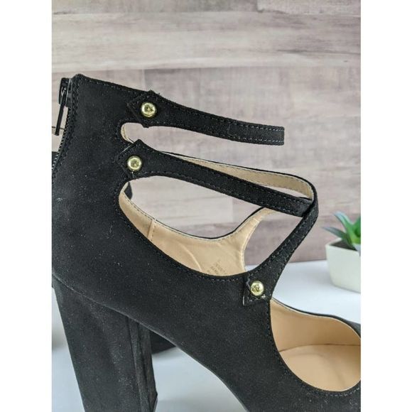 Maurices Strappy Block Heels Black - Picture 7 of 11